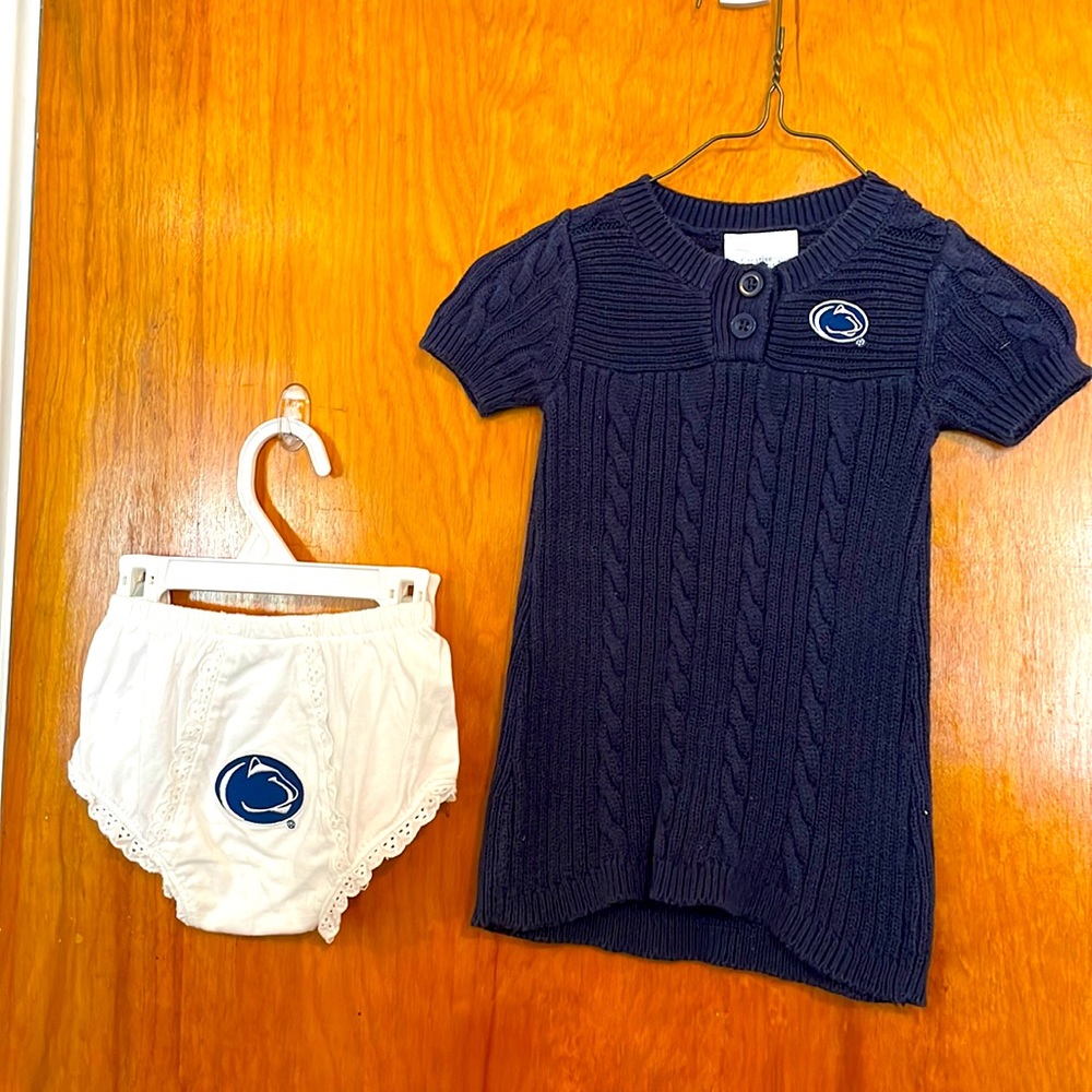 Penn State Dress and Diaper Cover